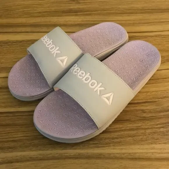 Reebok Women's Dual Density Slip-On Slide Recovery Sandals Purple Size 11 NWOT - Picture 2 of 5